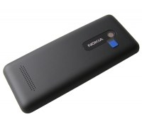 Battery cover Nokia 206 Asha - black (original)