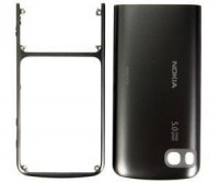 Front cover with battery cover Nokia C3-01 - colour warm grey.