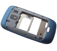 Middle cover Nokia 302 Asha - mid blue (original)