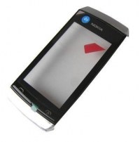 Front cover with touch screen Nokia 305 Asha/ 306 Asha - white (original)