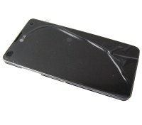 Front cover with touch screen and display LG E975 Optimus G - black (original)