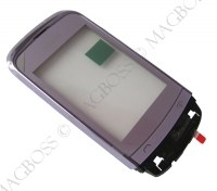 Front cover (with touch screen) Nokia C2-02/ C2-03/ C2-06/ C2-07/ C2-08/ C2-09 - lilac (original)