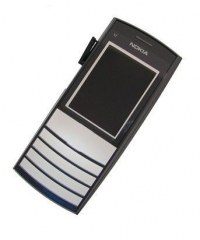 Front cover Nokia X2-05 - silver grey (original)