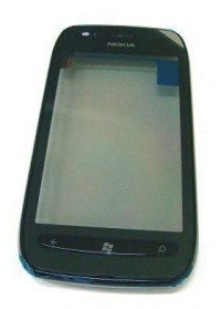 Front cover with touch screen Nokia Lumia 710 - black (original)