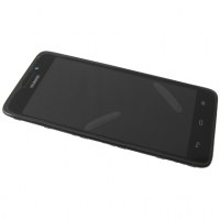 Front cover with touch screen and display Huawei Ascend G620S - black (original)