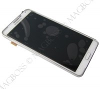 Front cover with touch screen and lcd display Samsung N9005 Galaxy Note III - white (original)