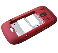 Middle cover Nokia 302 Asha - red (original)