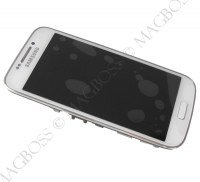 Front cover with touch screen and LCD display Samsung SM-1010 Galaxy S4 Zoom - white (original)