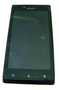 Front cover with touch screen and display Sony ST26 / Xperia ST26I J (original)