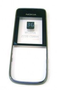 Front cover Nokia 2730c - dark chrome (original)
