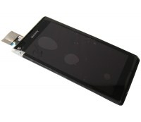 Front cover with touch screen and lcd display Sony C2104/ C2105 Xperia L - black (original)