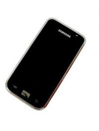 Front cover with touch screen and LCD display Samsung Galaxy S Plus I9001 - black (original)