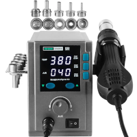 SUGON 2020D 700W HOT AIR soldering station with nozzles 