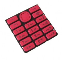 Keypad Nokia 206 Asha - magenta (original)