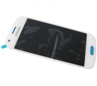 Front cover with touch screen and display Samsung SM-G357FZ Galaxy Ace 4 - white (original)