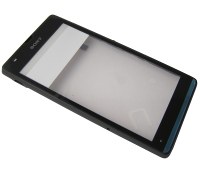 Front cover with touch screen Sony C5302/ C5303/ C5306 Xperia SP - silver (original)