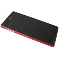 Front cover with touch screen and LCD display Sony E2303/ E2306/ E2353 Xperia M4 Aqua - coral (original)