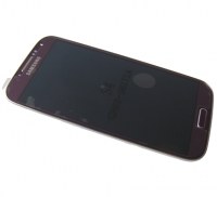 Front cover with touch screen display Samsung I9505 Galaxy S4 LTE - purple (original)