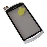 Front cover with touch screen Sony MT25i Xperia Neo L - white (original)