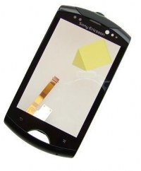 Front cover with touch screen Sony Ericsson WT19i - black (original)