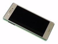 Front cover with touch screen and lcd display Sony F8131 Xperia X Performance/ F8132 Xperia X Performance Dual - lime (original)