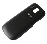 Battery cover Nokia 202 Asha - black (original)