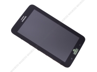 Front cover with touch screen and LCD Samsung SM-T116 Galaxy Tab 3 7.0 Lite  - black (original)