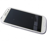 Front cover with touch screen and LCD display Samsung I9300i Galaxy S3 Neo/ I9301 Galaxy S3 Neo - white (original)