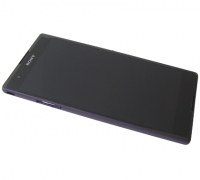 Front cover with touch screen and LCD display Sony D5303/ D5306 Xperia T2 Ultra - purple (original)