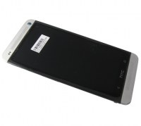 Front cover with touch screen and LCD display HTC One Dual SIM (802w) - white (original)