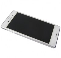 Front cover with touch screen and LCD display Sony E2303/ E2306/ E2353 Xperia M4 Aqua - white (original)
