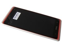 Front cover with touch screen and LCD HTC Desire 600 - silver (original)