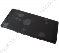 Front cover with touch screen and LCD display Nokia Lumia 1520 - black (original)