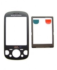 Housing (Front + fast) Sony Ericsson W20 / W20i Zylo - black (original)