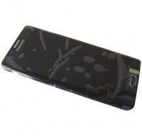 Front cover with touch screen and display LCD Samsung SM-G928 Galaxy S6 Edge+ - black (original)