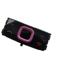 Keypad (Function) Nokia 6700c - black / pink (original)