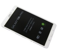 Front cover with touch screen and display Samsung SM-T325 Galaxy Tab Pro 8.4 LTE - white (original)