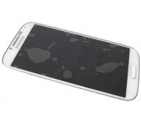 Front cover with touch screen and LCD display Samsung I9515 Galaxy S4 Value Edition - white (original)
