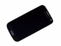 Front cover with touch screen and display Samsung I9195i Galaxy S4 mini VE - black (original)