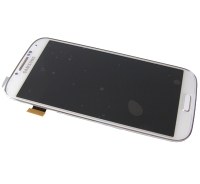 Front cover with touch screen and LCD display Samsung I9506 Galaxy S4 LTE+ - white (original)