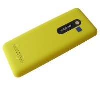 Battery cover Nokia 206 Asha - yellow (original)