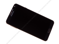 Front cover with touch screen and display the Samsung N9005 Galaxy Note III - black gold (original)