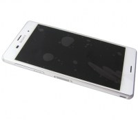 Front cover with touch screen and display SonyD6633  Xperia Z3 Dual SIM - white (original)