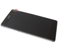 Front cover with touch screen and LCD display Sony D6502/ D6503/ D6543/ L50w Xperia Z2 - black (original)