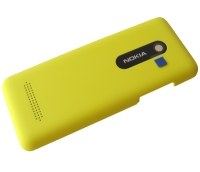 Battery cover Nokia 206 Asha Dual SIM - yellow (original)