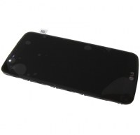 Front cover with touch screen and LCD display LG K420N K10 - black (original)