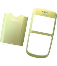 Front cover with battery cover Nokia C3-00 - green (original)