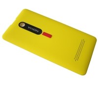 Battery cover Nokia 210/ 210 Asha Dual SIM - yellow (original)