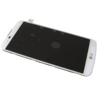 Front cover with touch screen and LCD display LG K420N K10 - white (original)