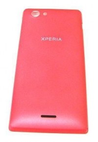 Battery cover Sony ST26i/ ST26a Xperia J - pink (original)